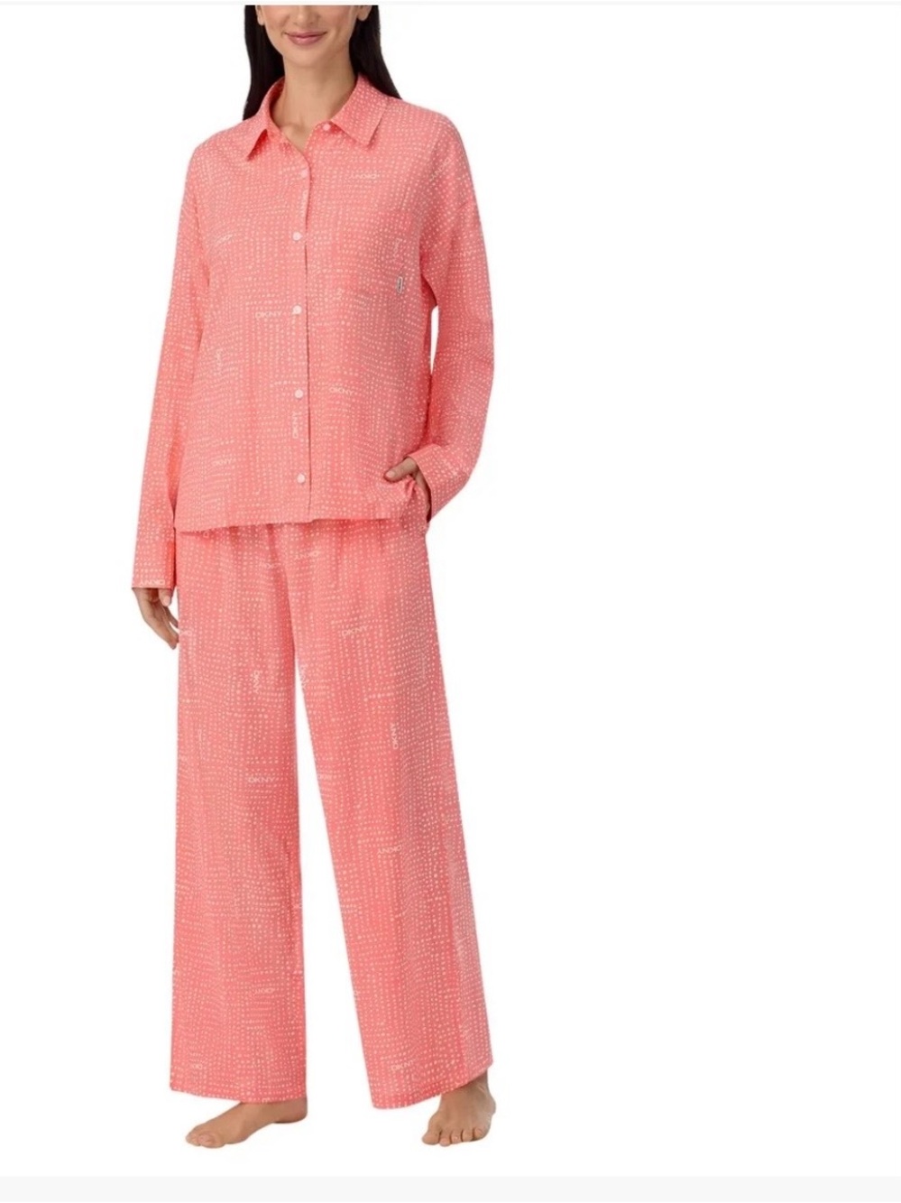 DKNY - Women's 2-Piece Woven Pajama Set size S NWT